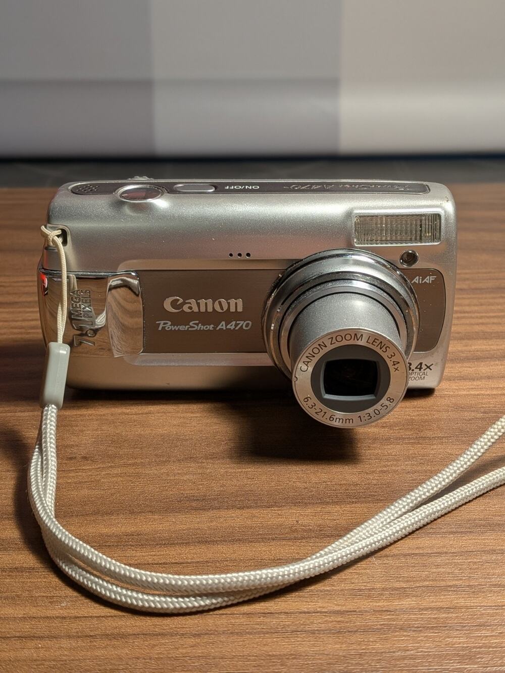 Canon Digital Camera PowerShot A470 7.1MP Silver Tested